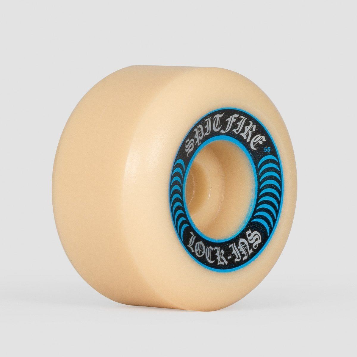 Spitfire Formula Four Lock-Ins 99a Skateboard Wheels White/Blue 55mm