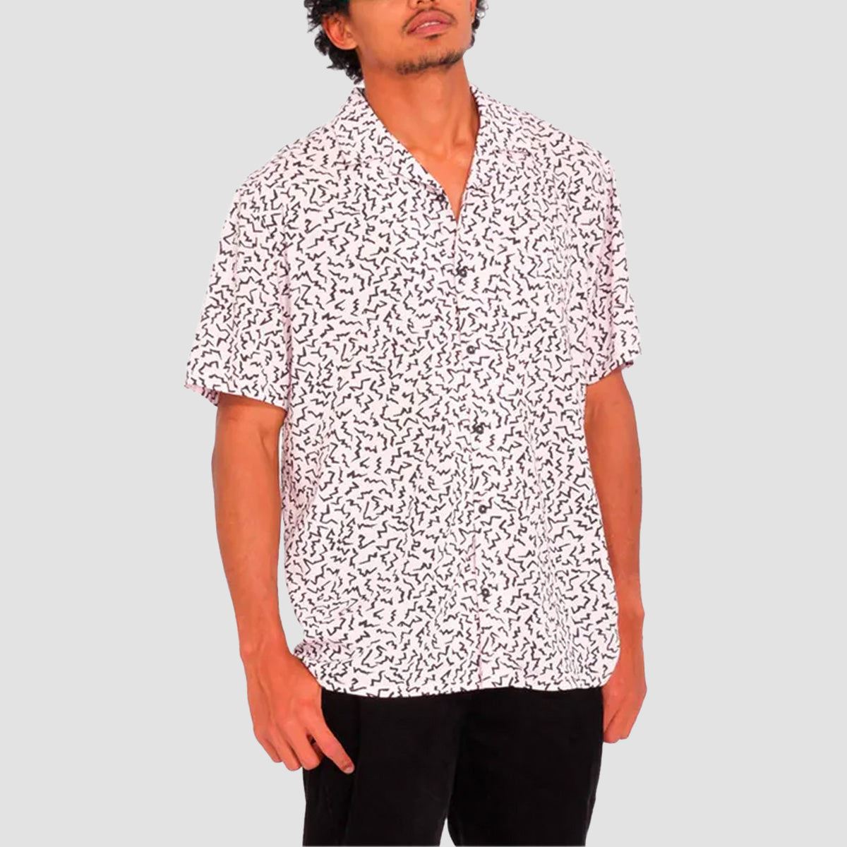 Volcom Asphalt Beach Short Sleeve Shirt Lilac Ash