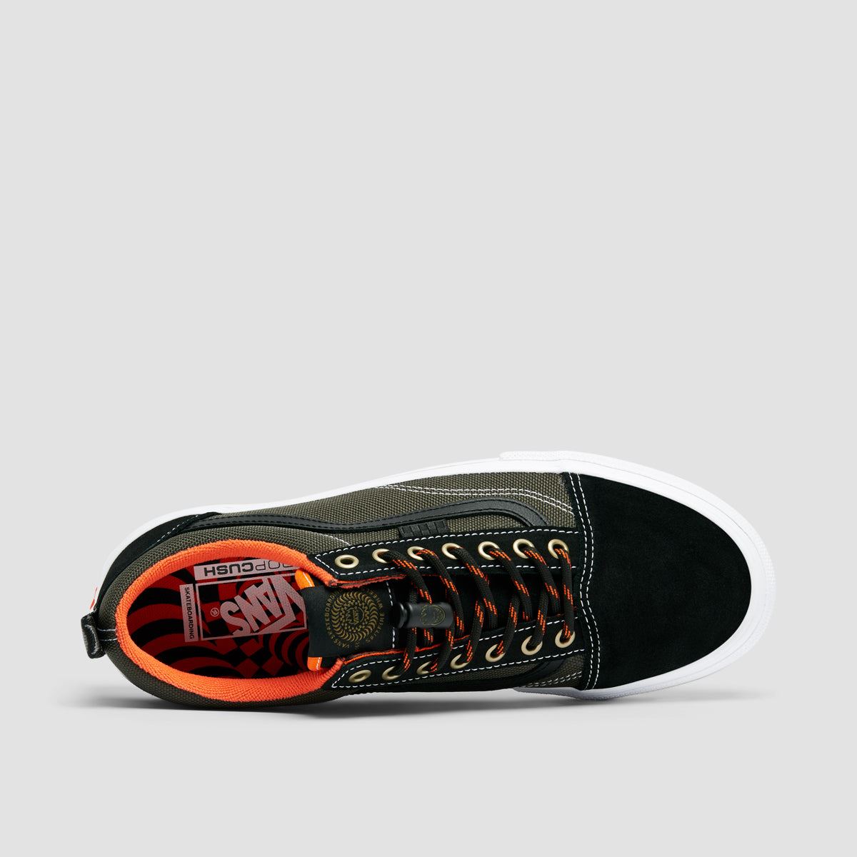 Vans Skate Old Skool Shoes - Spitfire Wheels Black/Flame