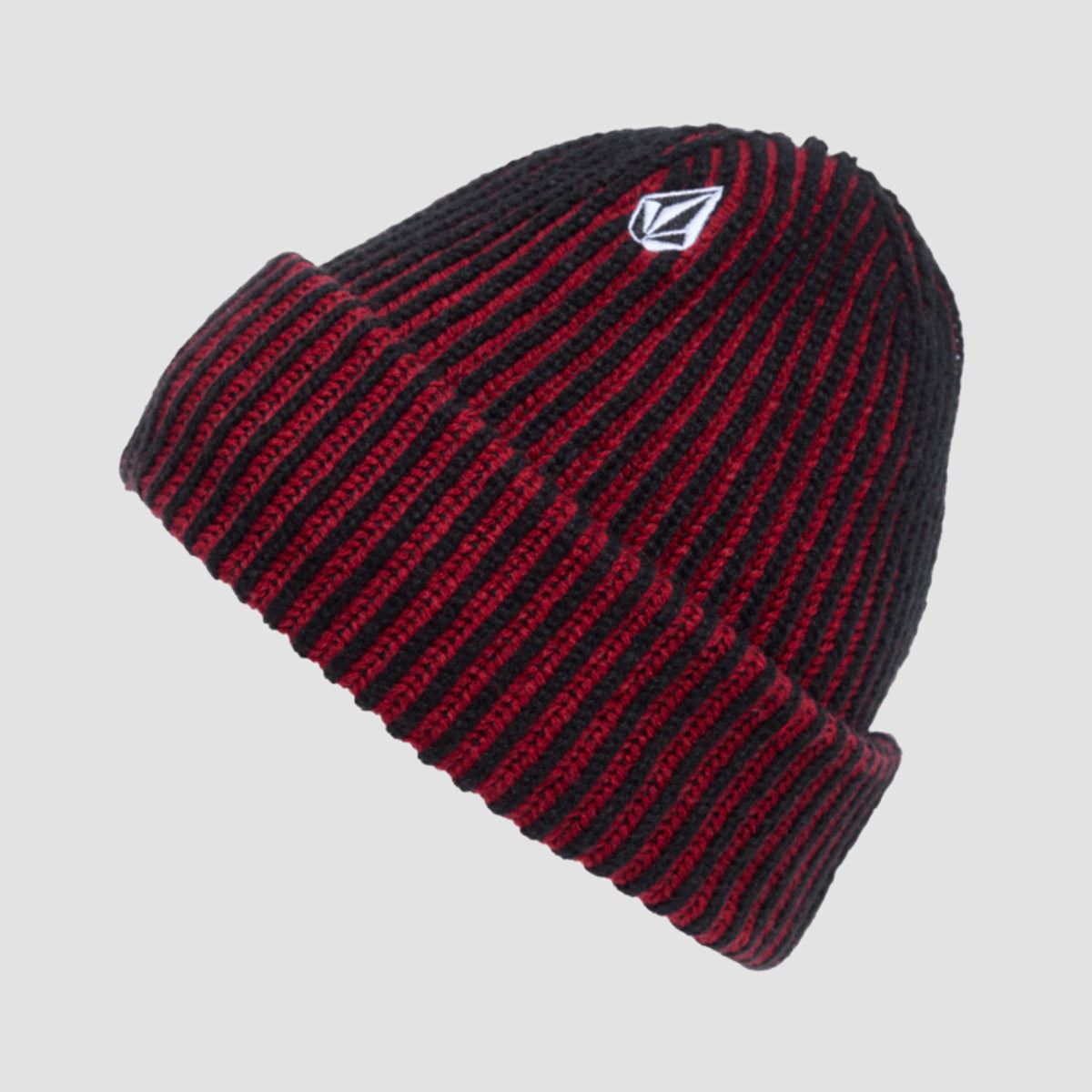Volcom Full Stone Contrast Cuff Beanie Lifeguard Red