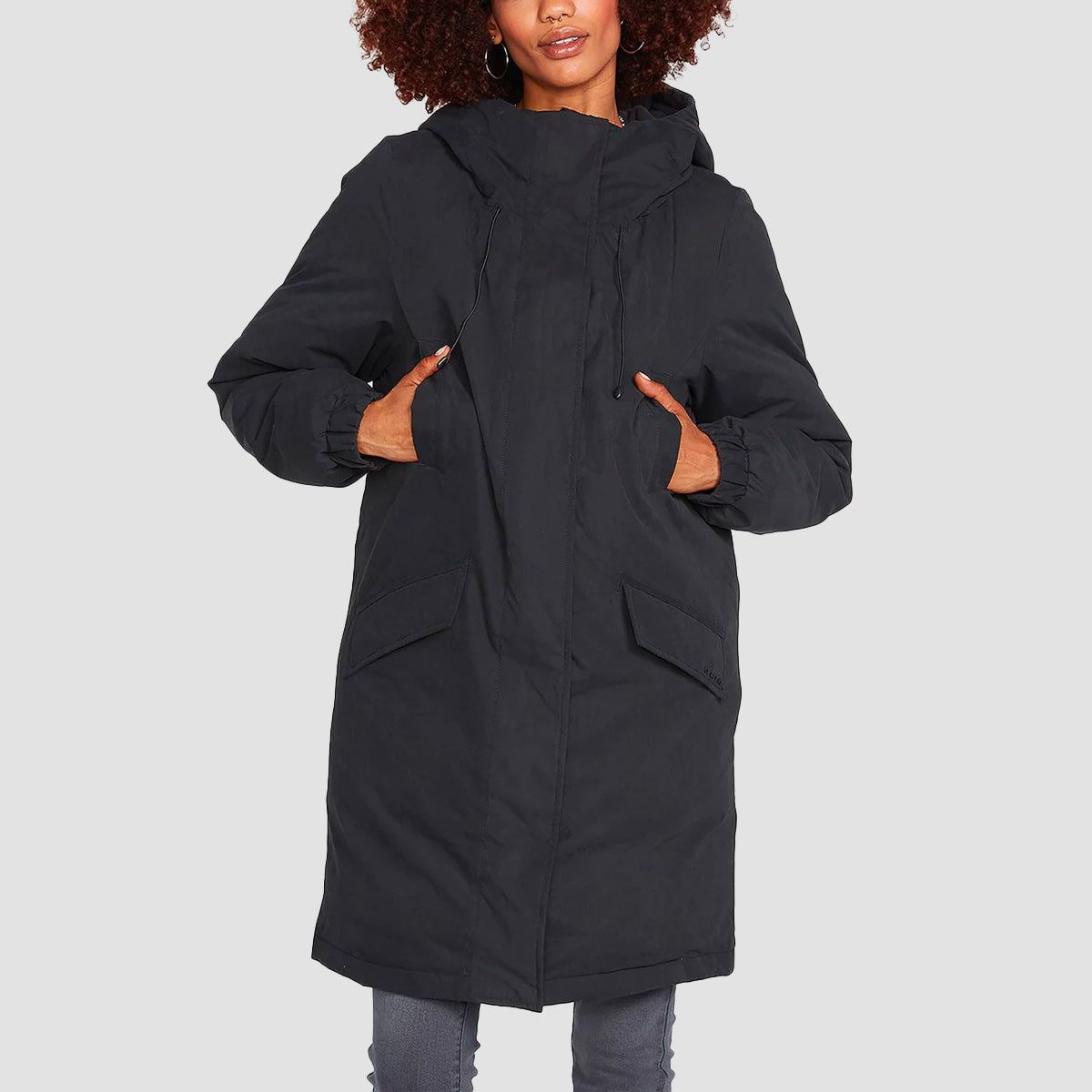 Volcom Walk On By 5K Parka Jacket Black - Womens