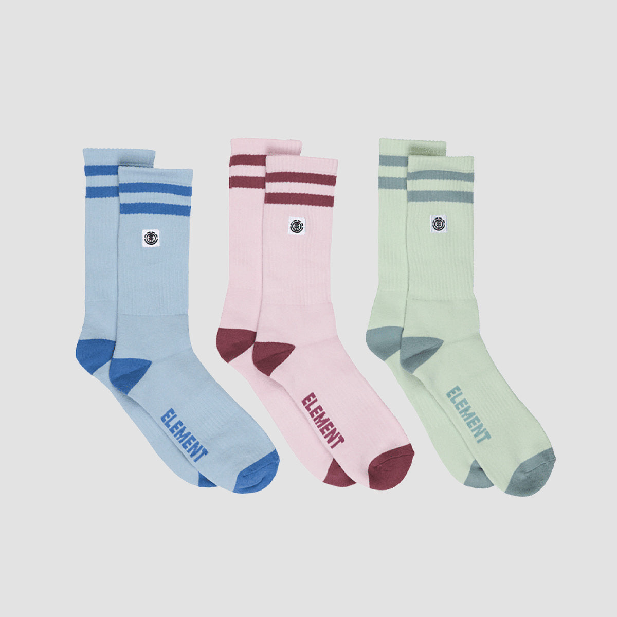 Element 2Tone Icon Socks 3 Pack Light Lilac
