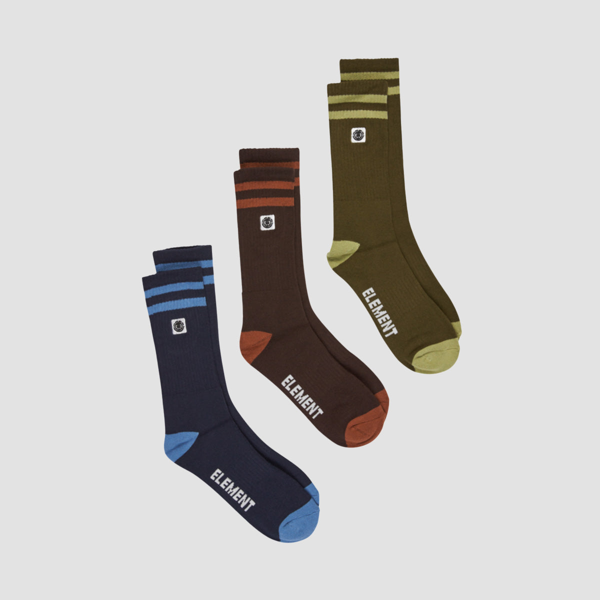Element 2Tone Icon Socks 3 Pack Multicolour