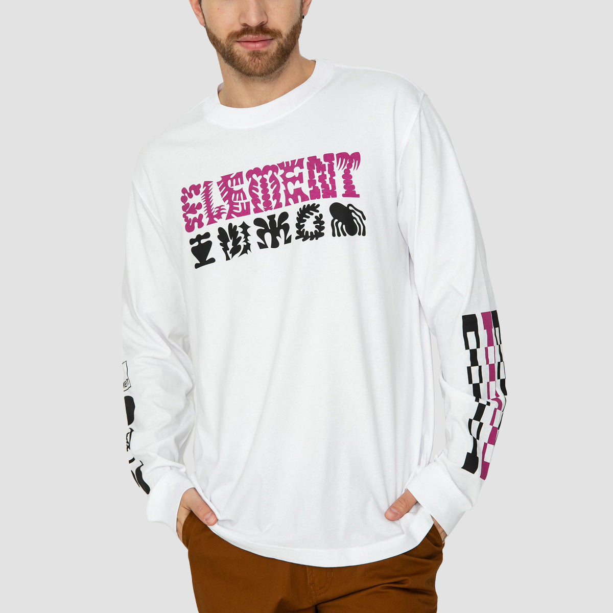 Element Awake Longsleeve T-Shirt Optic White