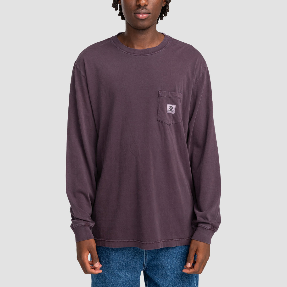 Element Basic Pocket Longsleeve T-Shirt Plum Perfect