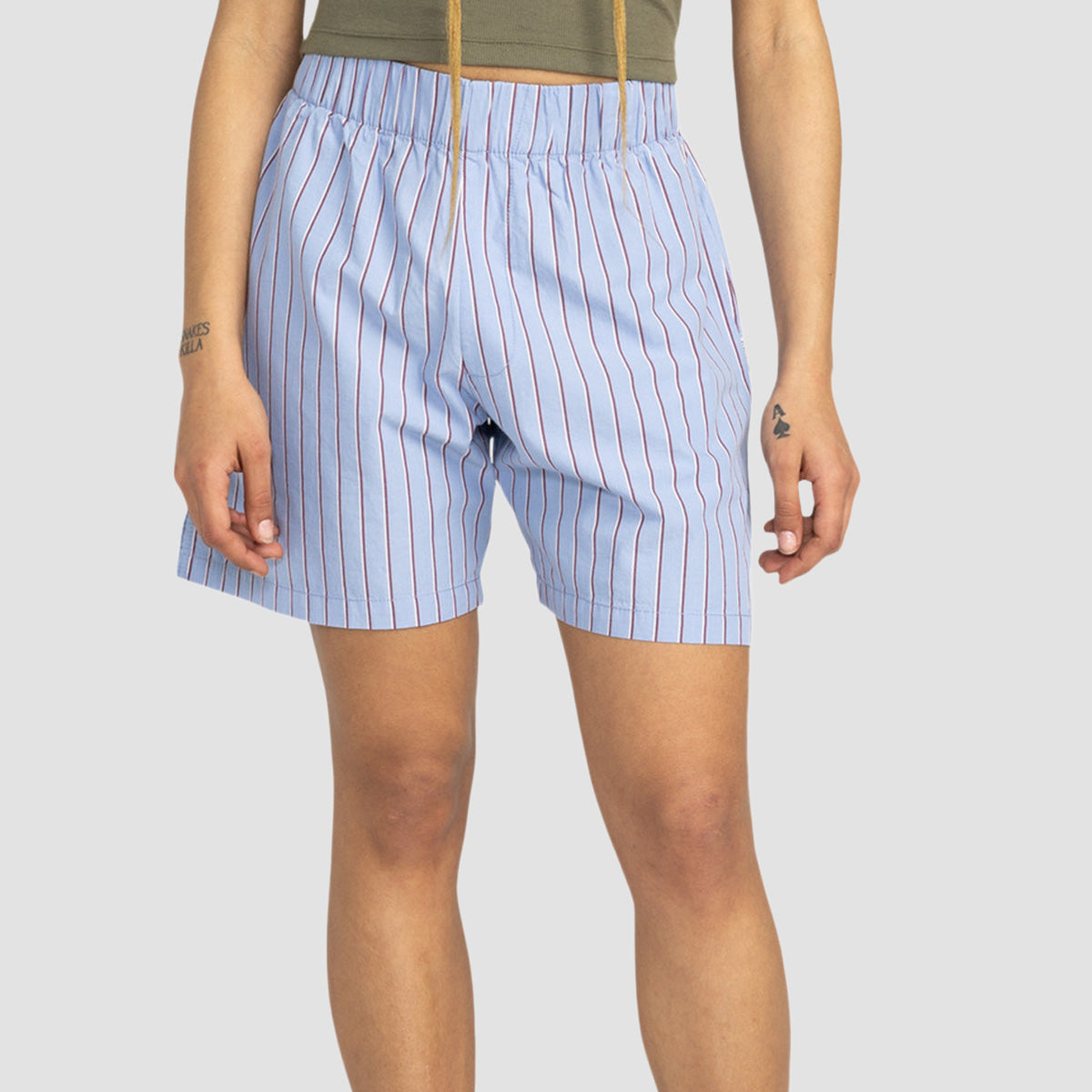 Element Chillin Shorts Stripe Blue/Pomegranite - Womens