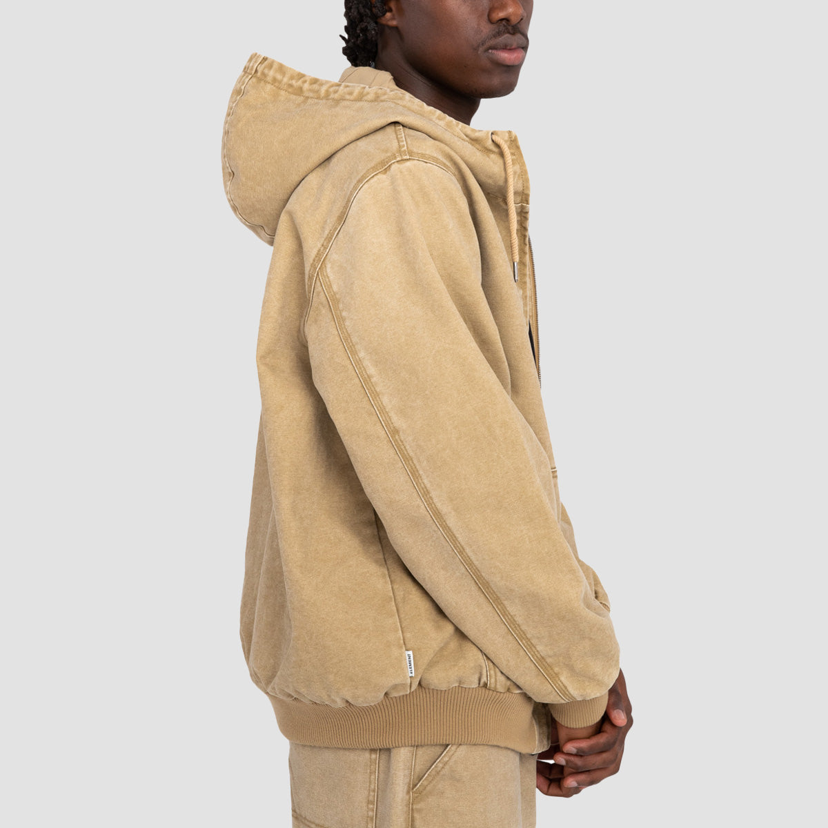 Element Dulcey Hooded Canvas Jacket Khaki