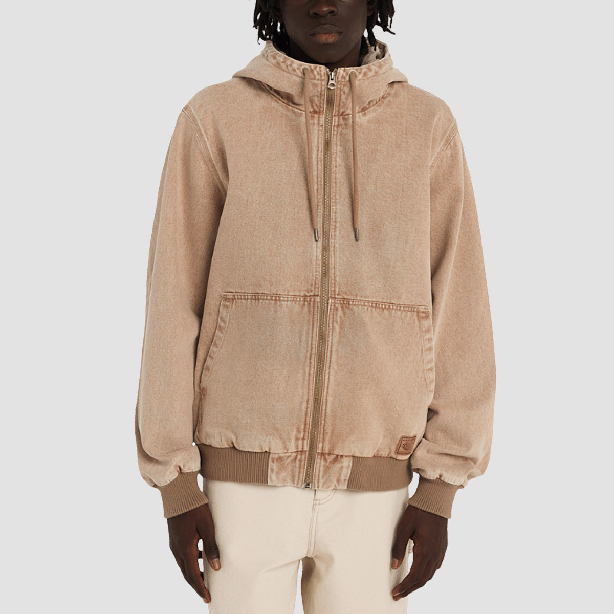 Element Dulcey Low Tide Denim Jacket Beige Tint Wash