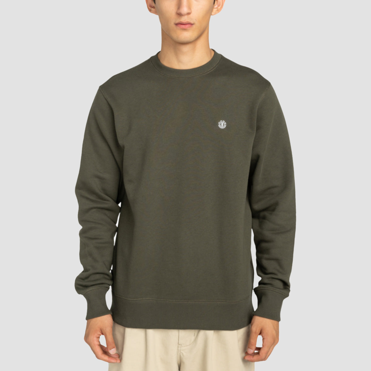Element Icon Embroidery Crew Sweatshirt Forest Night
