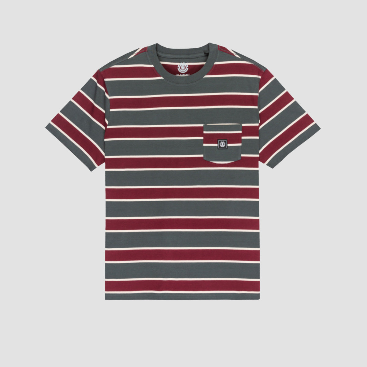 Element Icon Label Pocket T-Shirt Ardoise/Zinfandel/Oatmilk