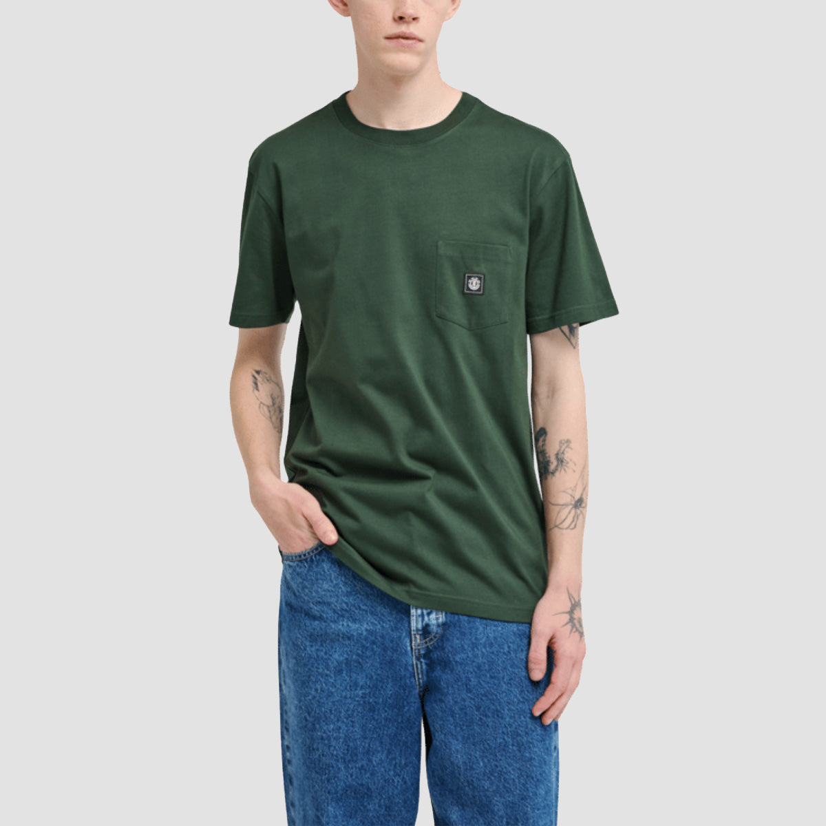 Element Icon Label Pocket T-Shirt Deep Forest