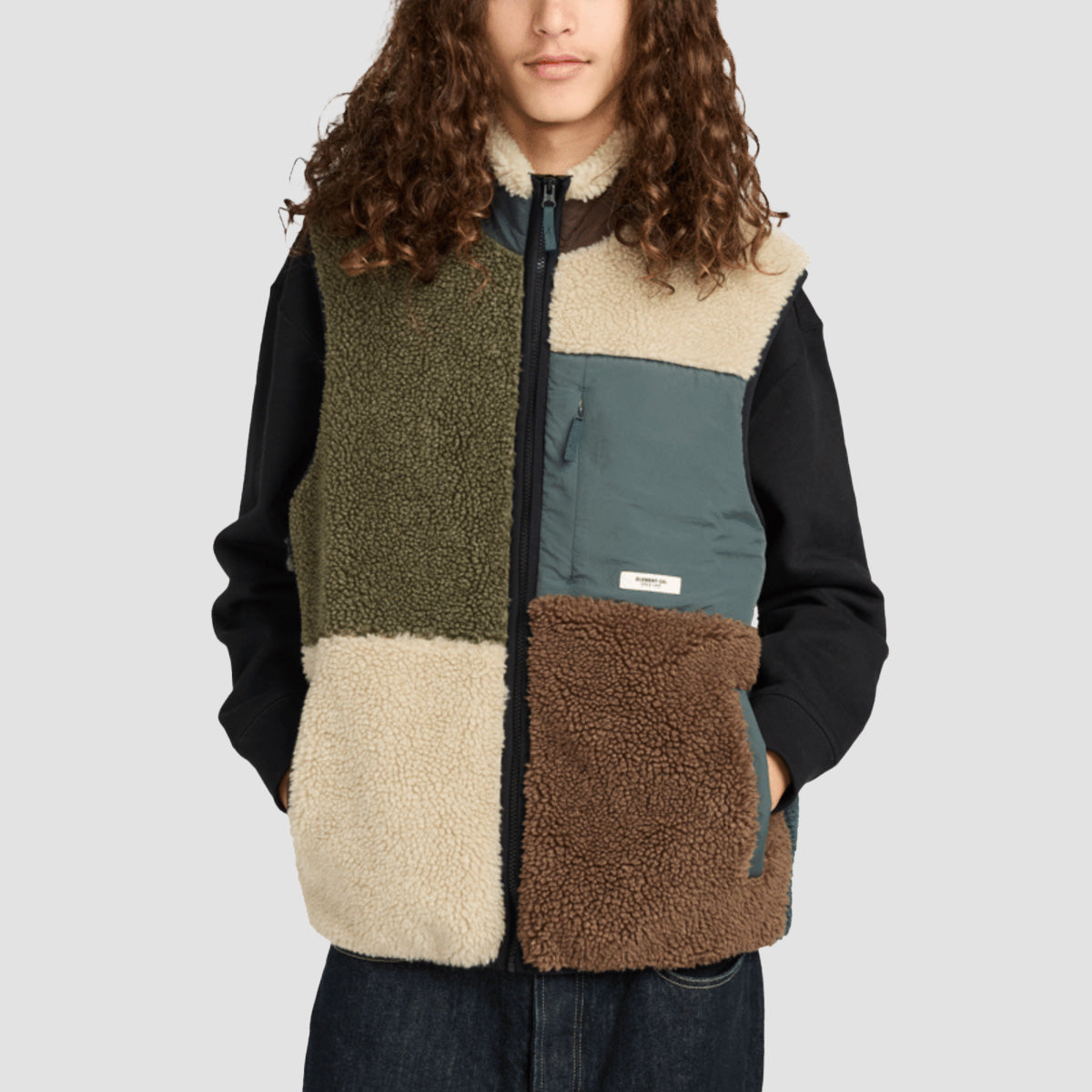 Element Lake Sherpa Vest Jacket Multicolour