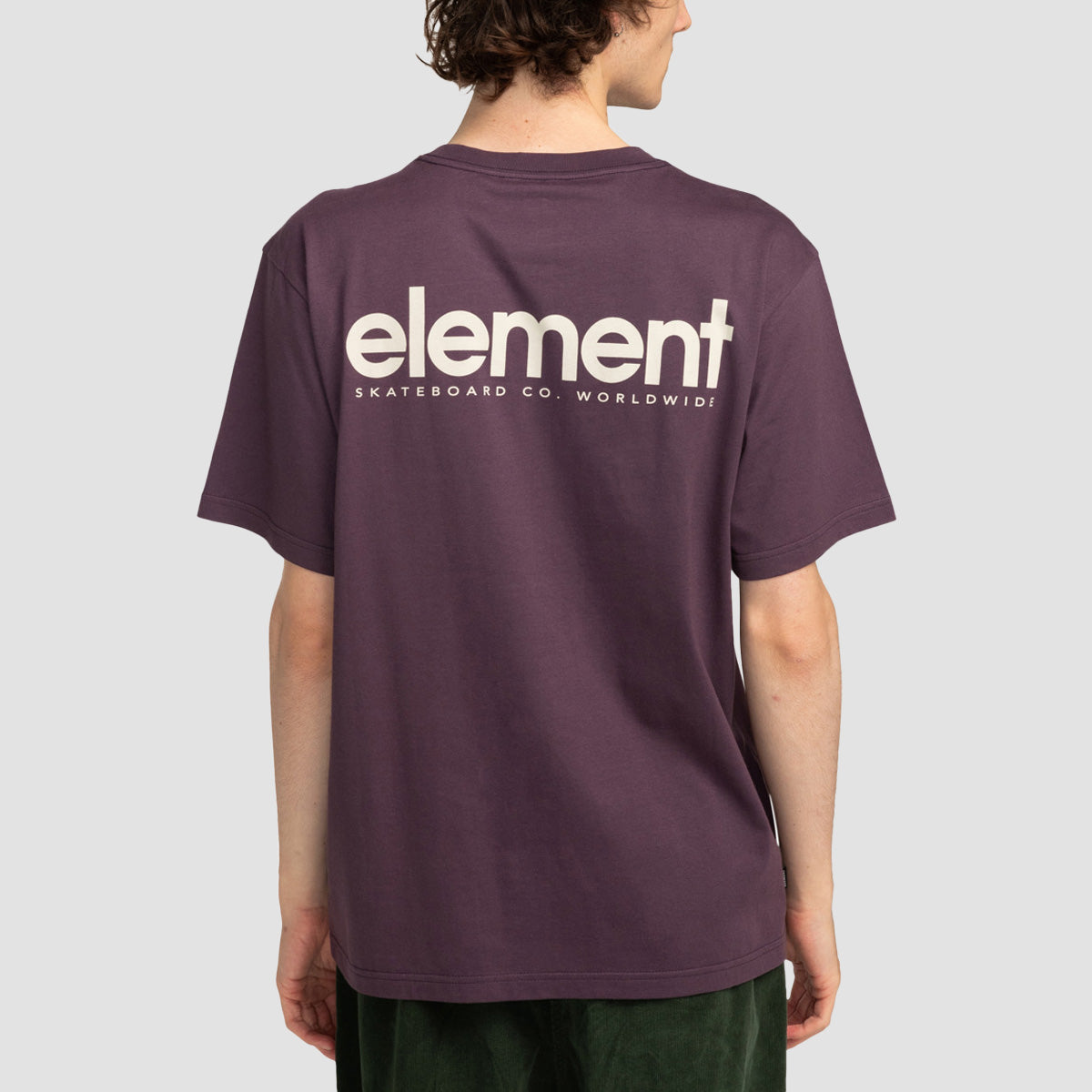 Element Simple Logo T-Shirt Plum Perfect