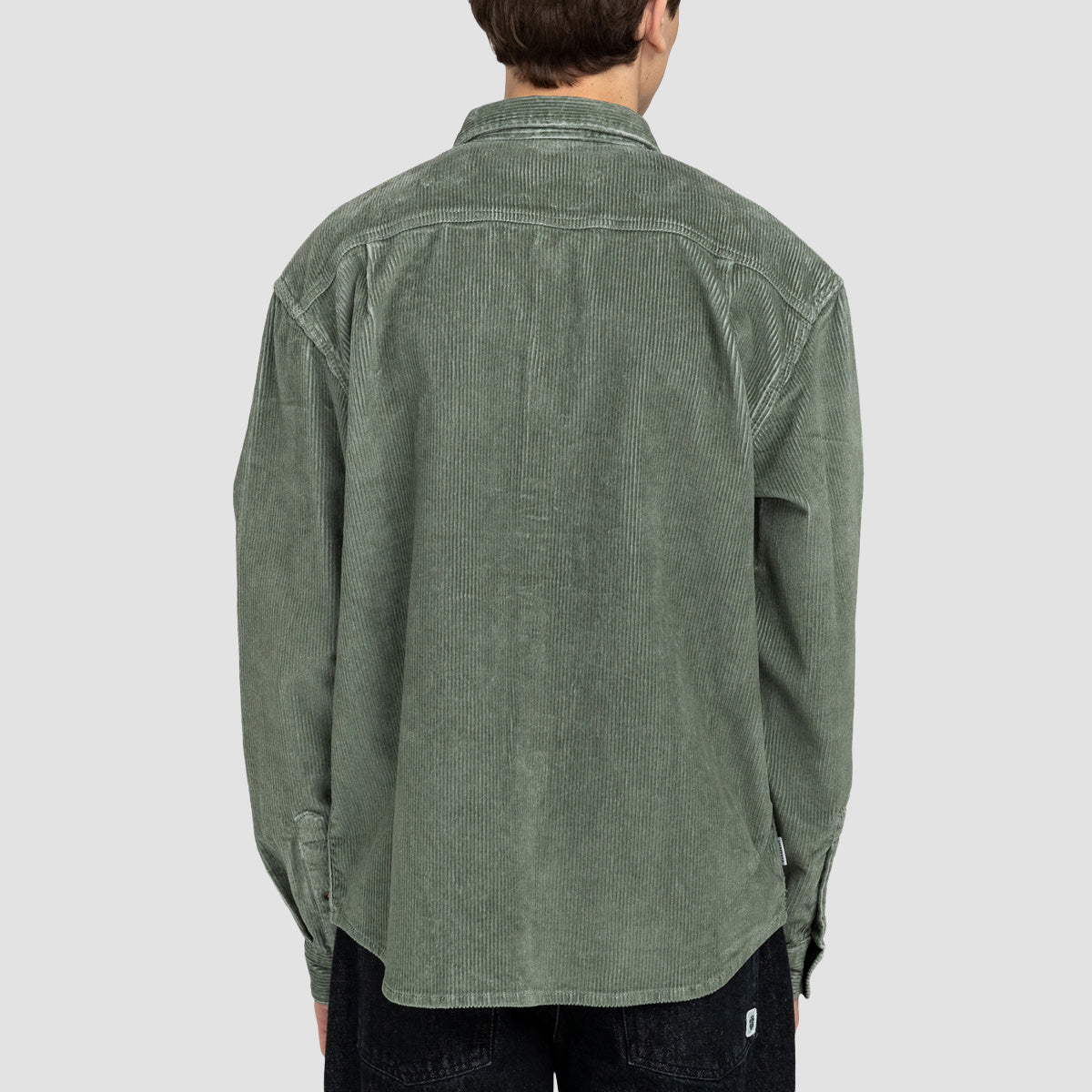 Element Tree Icon Corduroy Longsleeve Shirt Agave Green