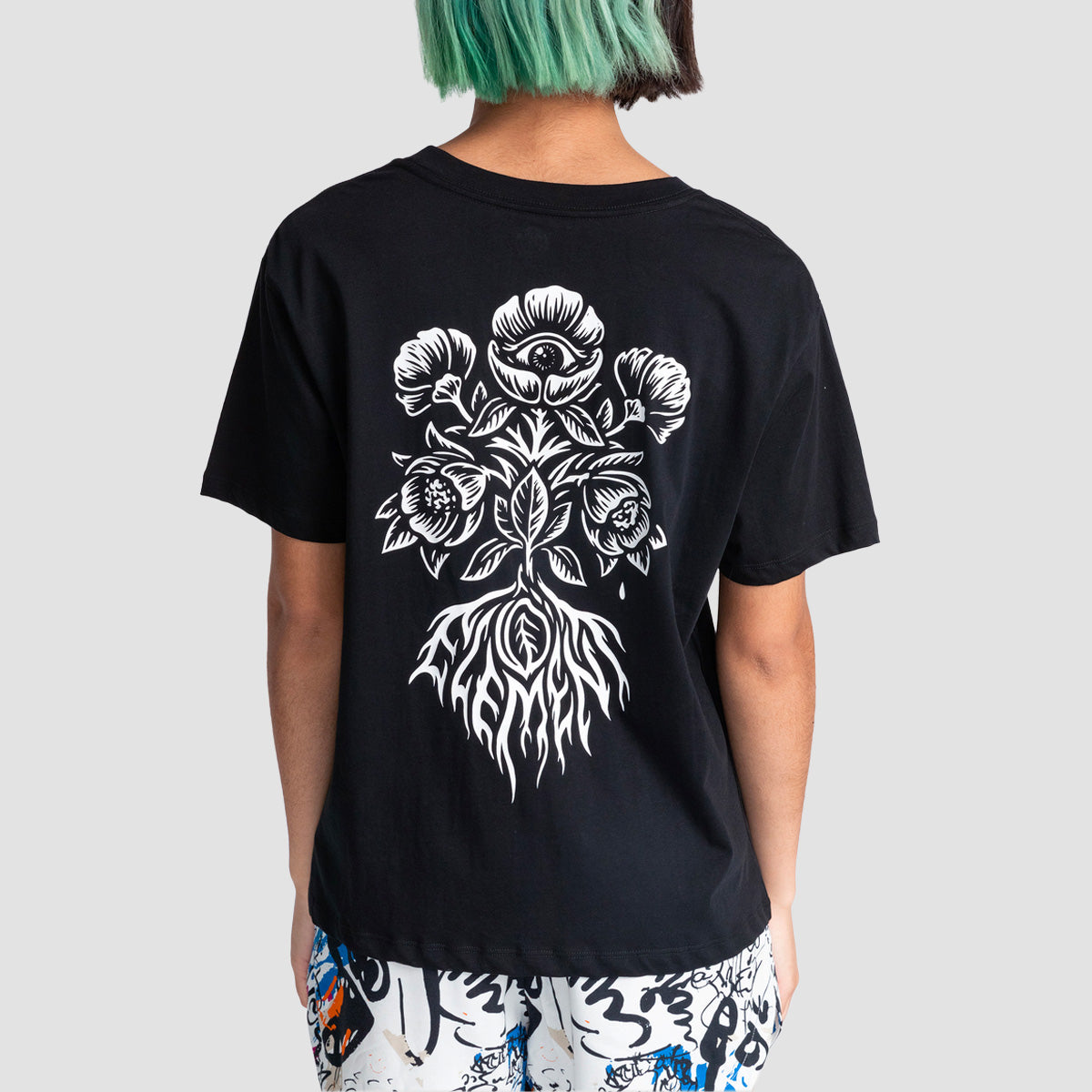 Element X Timber Bloom T-Shirt Flint Black - Womens