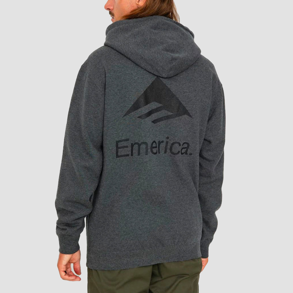 Emerica Lockup Pullover Hoodie Charcoal