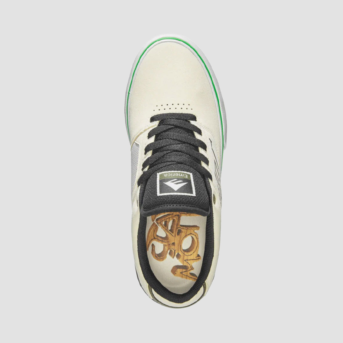 Emerica The Low Vulc Shoes - Tan/Green