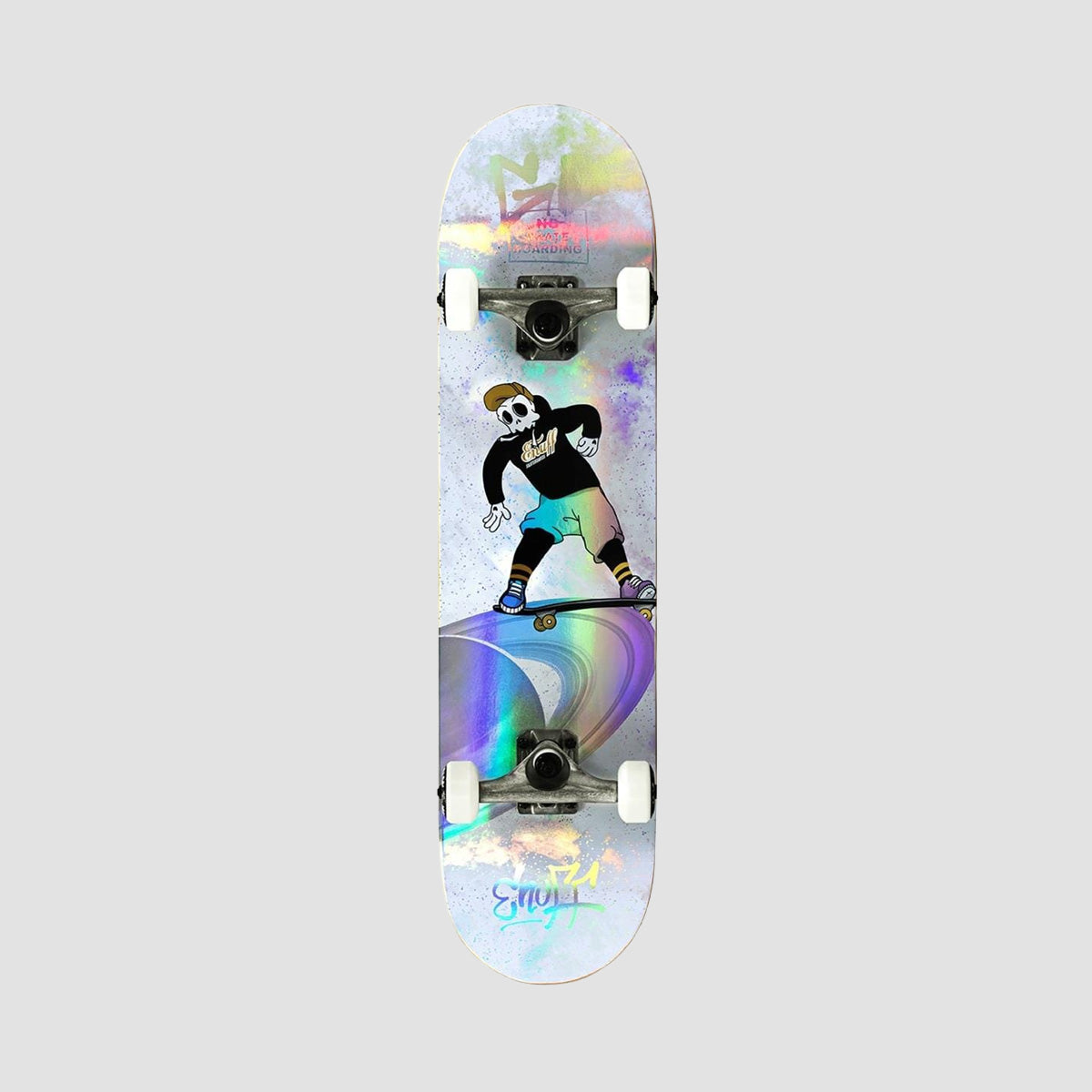 Enuff Skully Hologram Skateboard White