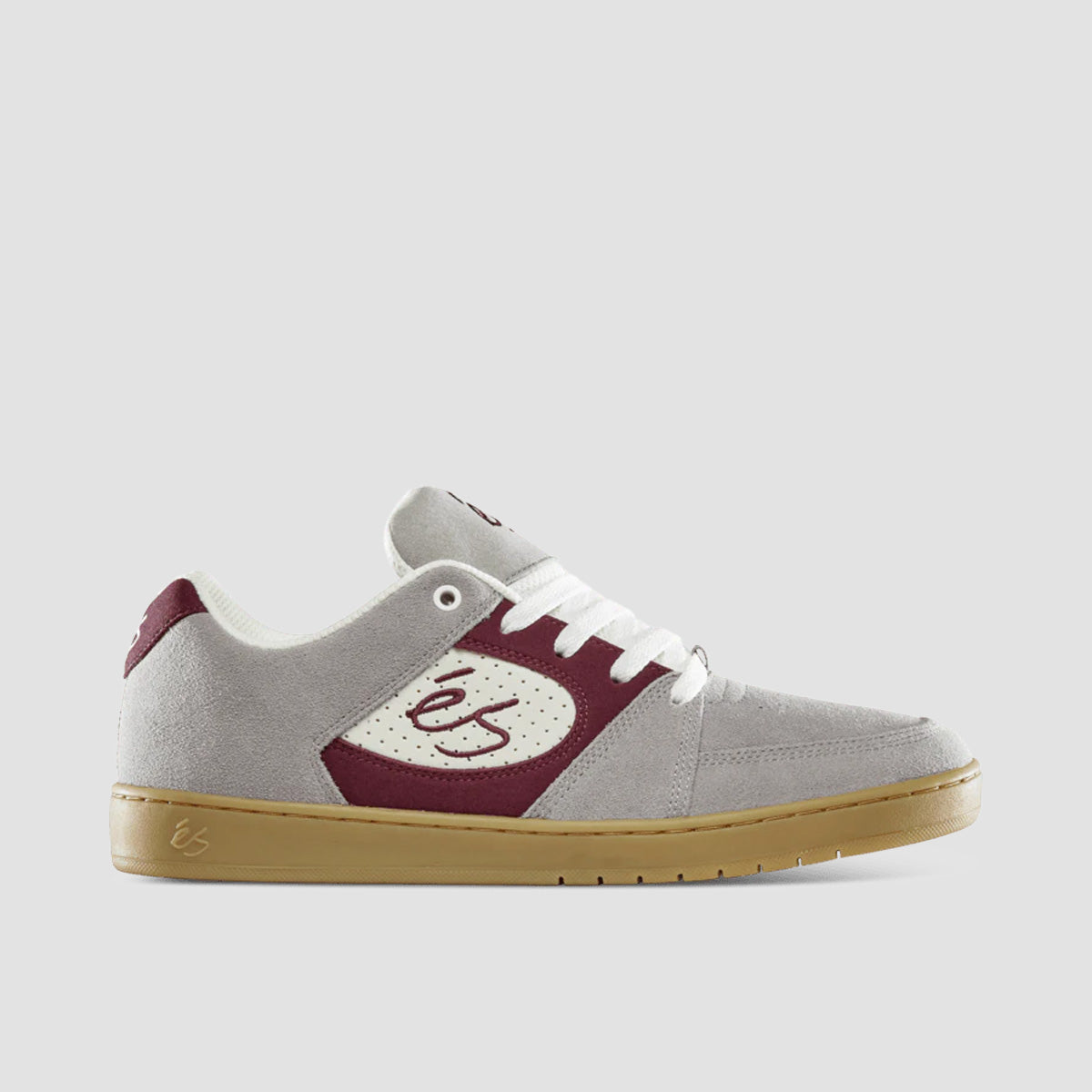 eS Accel Slim Shoes - Grey/Burgundy
