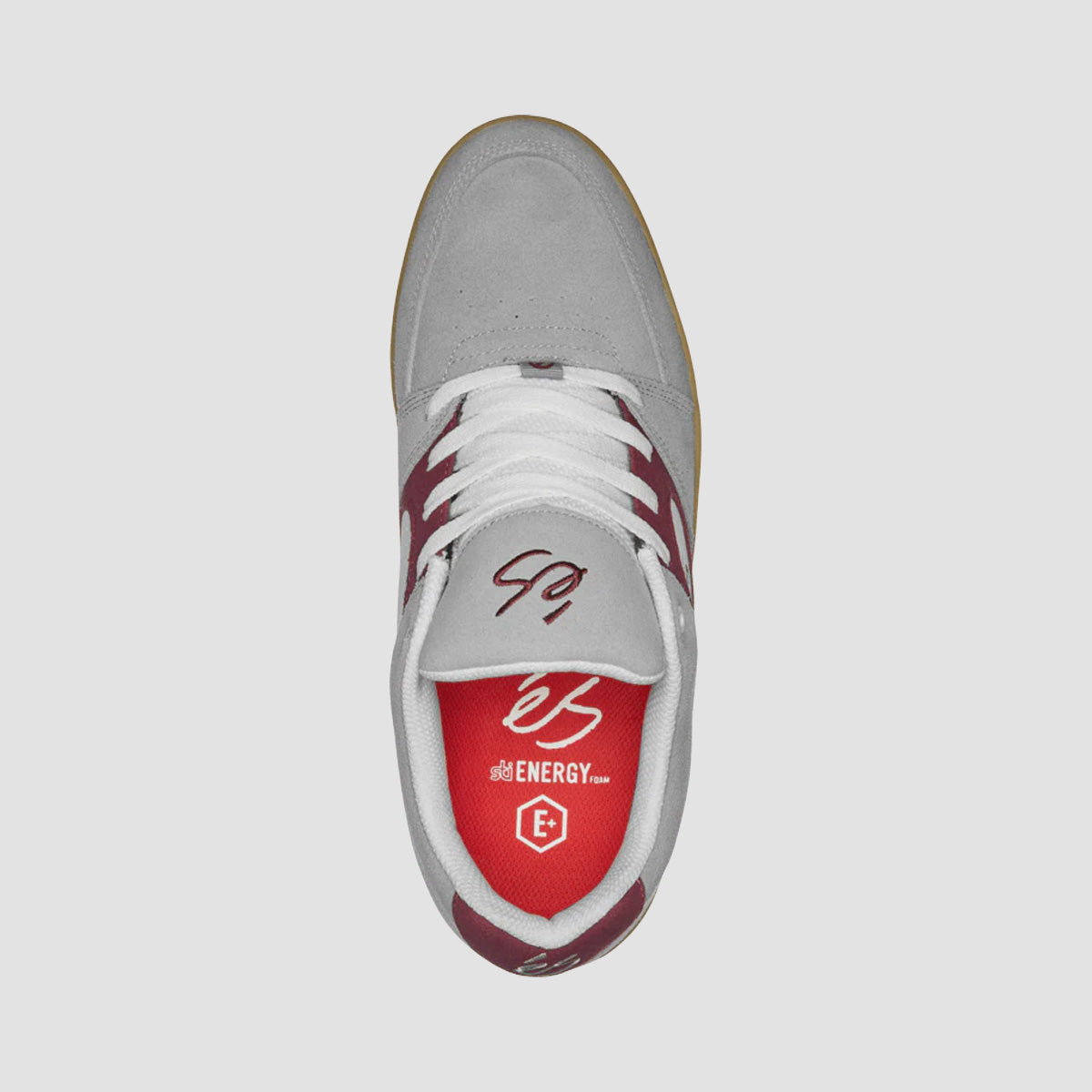 eS Accel Slim Shoes - Grey/Burgundy