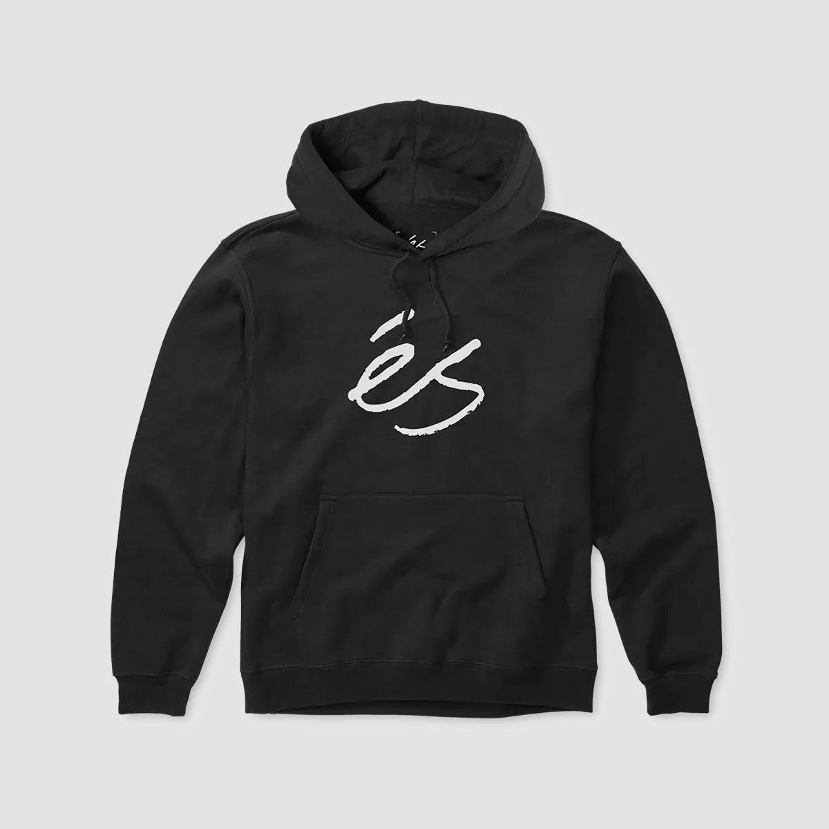 eS Script Pullover Hoodie Black/White