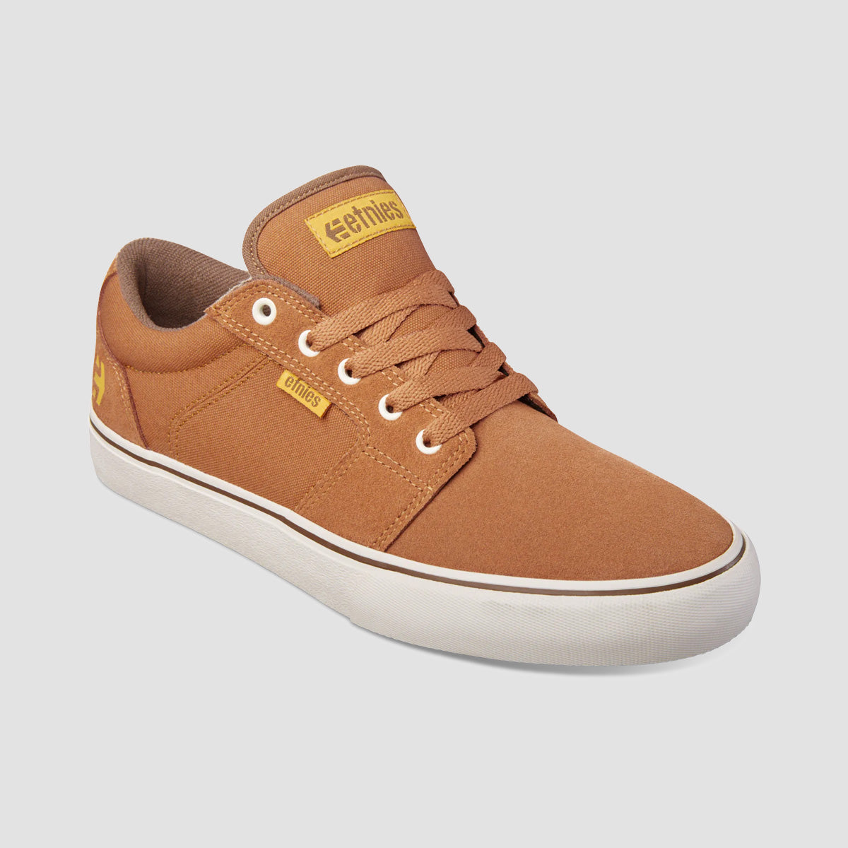 Etnies Barge LS Shoes - Brown/Gold/Yellow