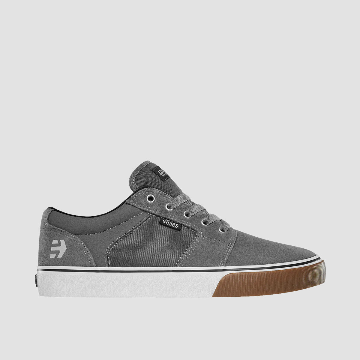 Etnies Barge LS Shoes - Dark Grey/ White/Gum