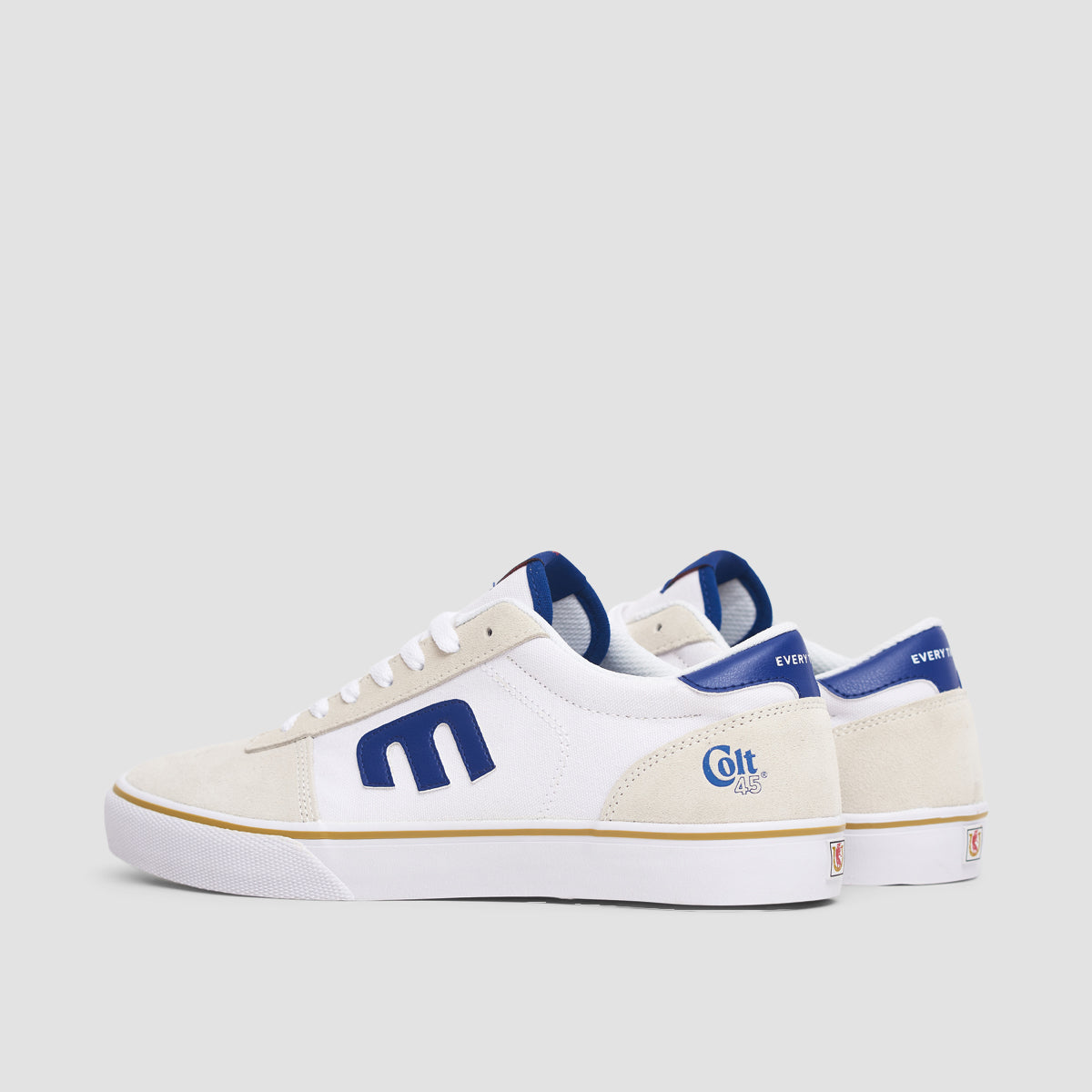 Etnies Calli Vulc X Colt 45 Shoes - White/Navy/Gold