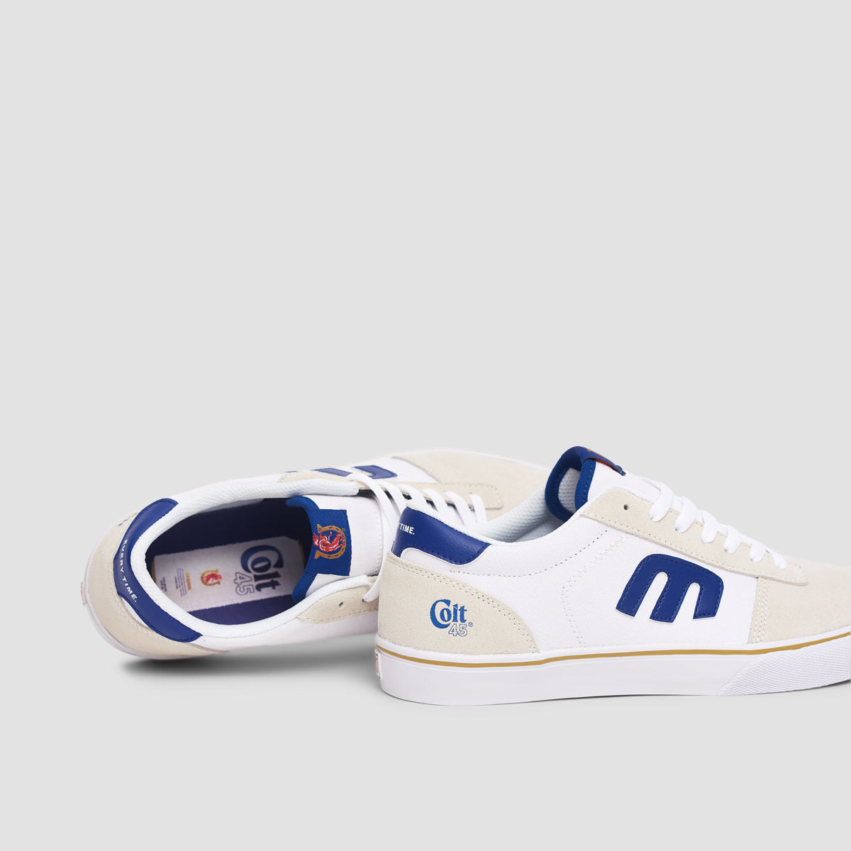 Etnies Calli Vulc X Colt 45 Shoes - White/Navy/Gold