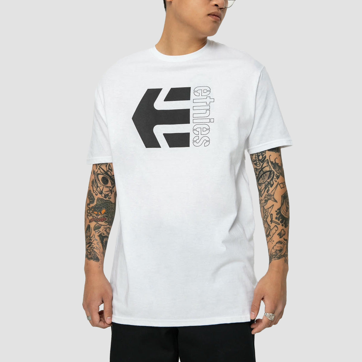 Etnies Corp Combo T-Shirt White/Black