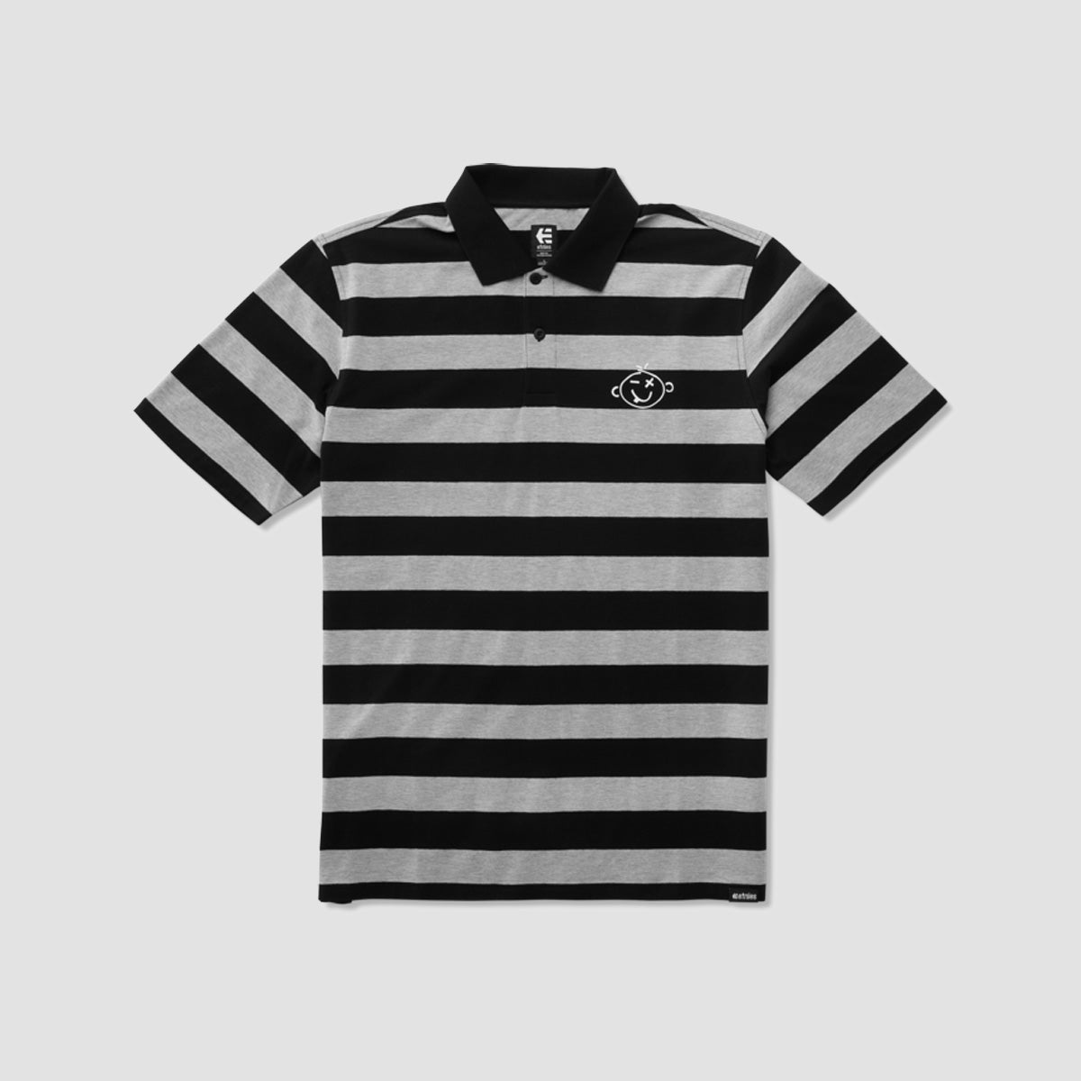 Etnies KO Short Sleeve Polo Shirt Black/Charcoal