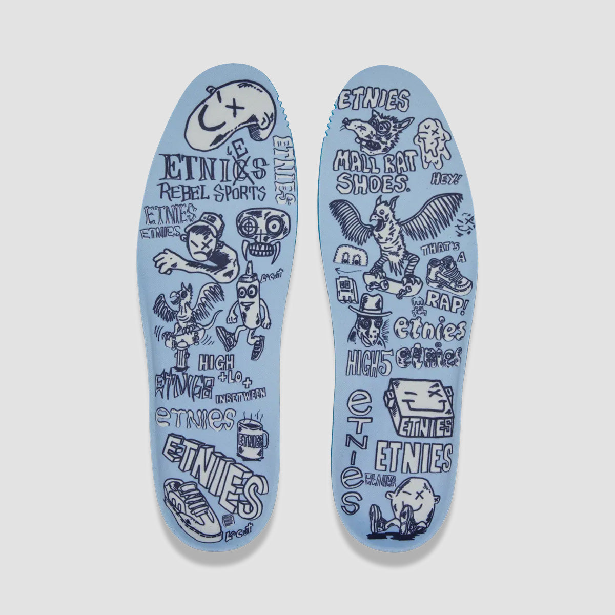 Etnies Locut Vulc X Fos Shoes - Light Blue