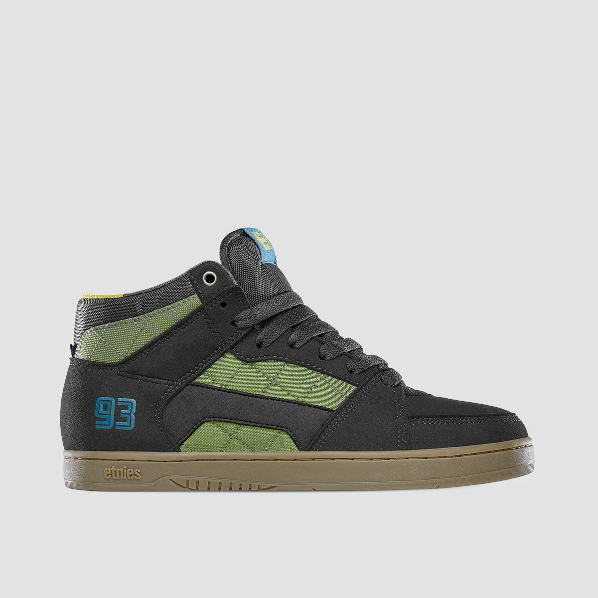 Etnies Mc Rap High Top Shoes - Black/Green/Gum