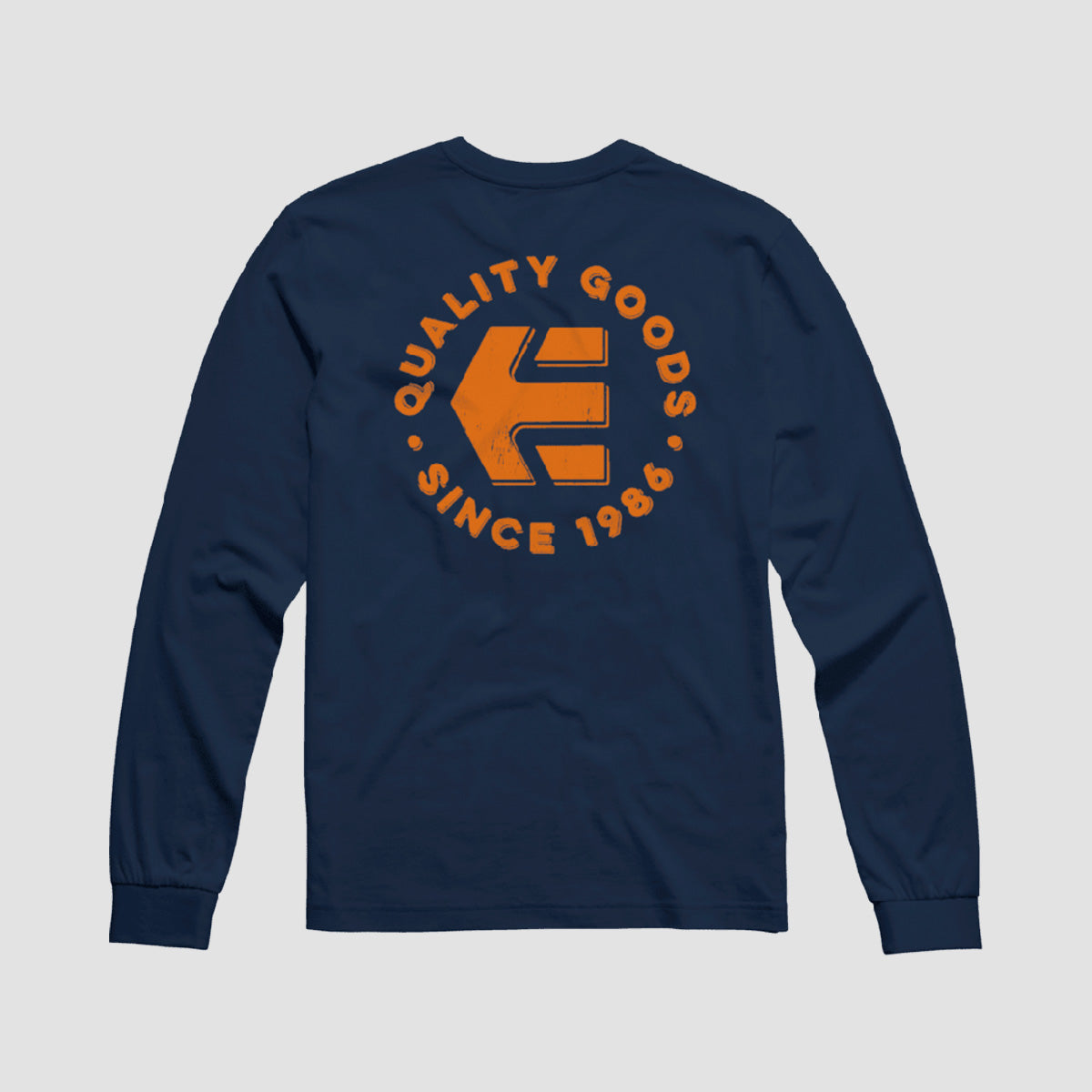 Etnies Since 1986 Longsleeve T-Shirt Navy/Orange