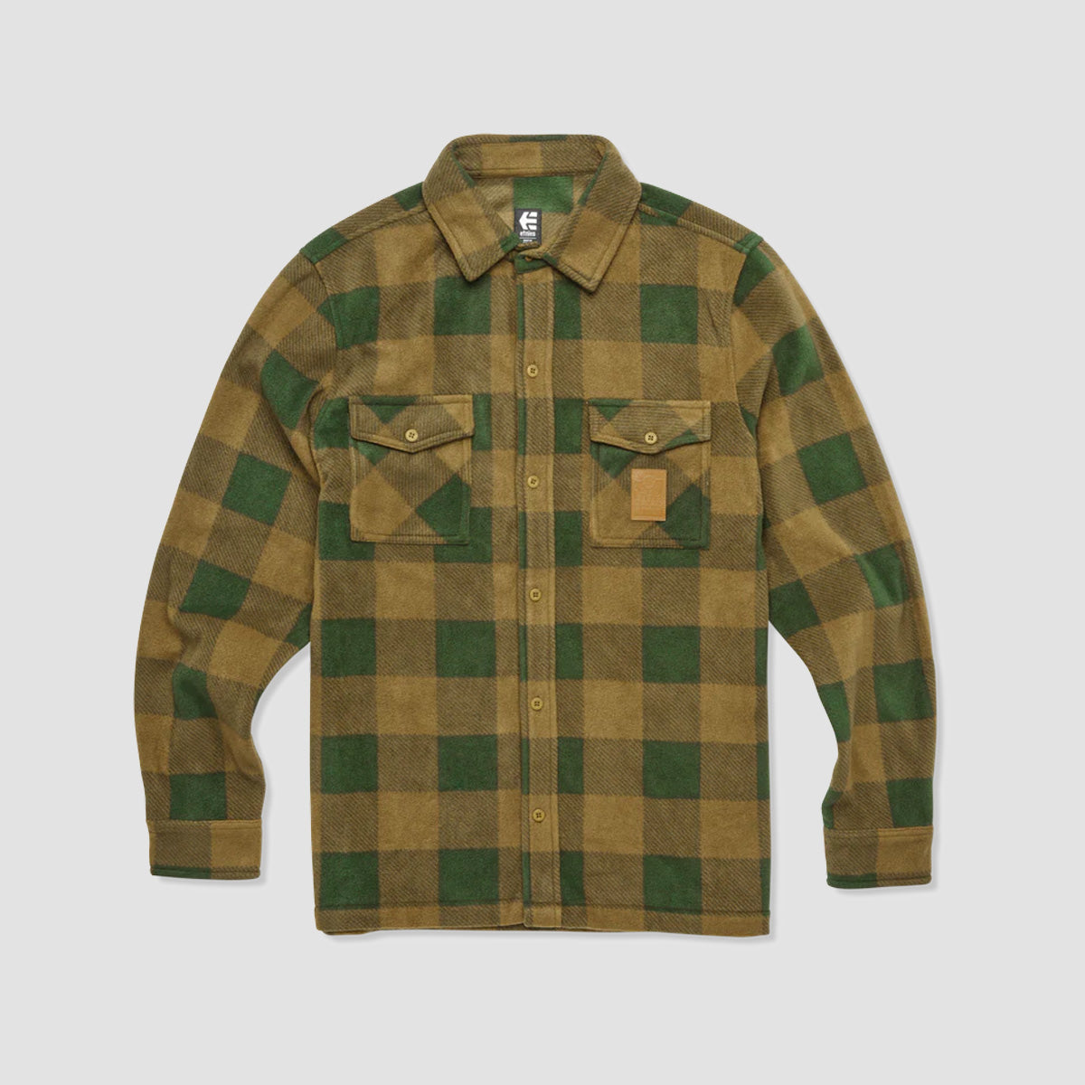 Etnies Woodsman Fleece Shirt Olive/Tan
