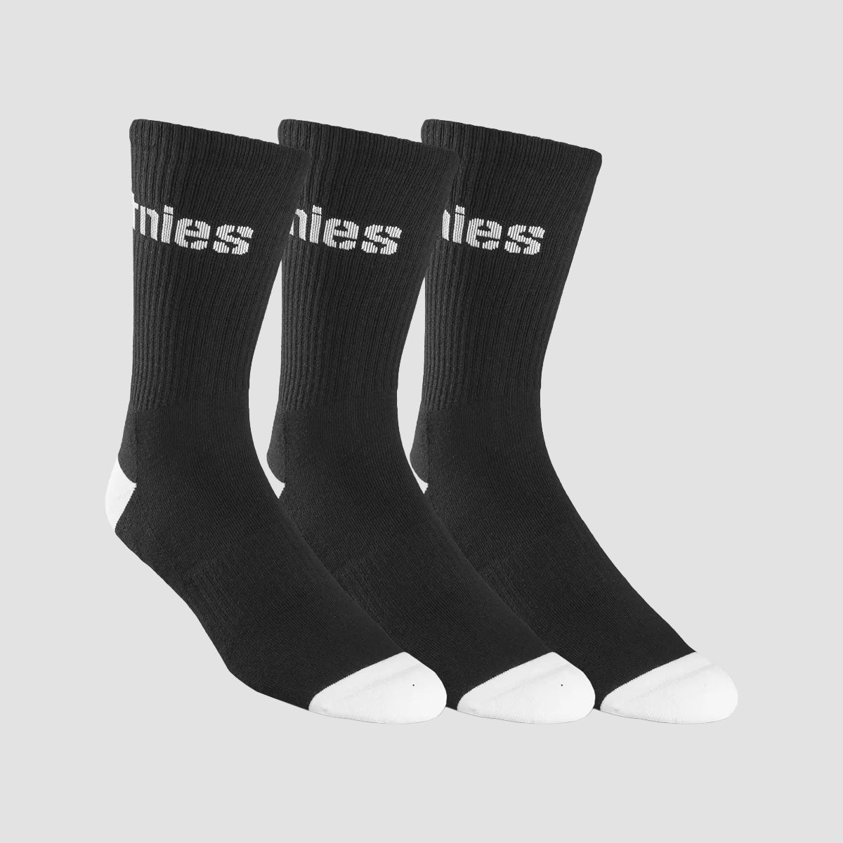 Etnies Wordmark Sock 3 Pack Black