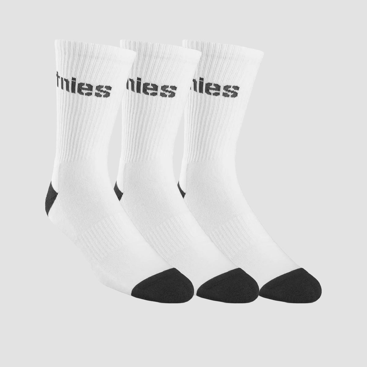 Etnies Wordmark Sock 3 Pack White