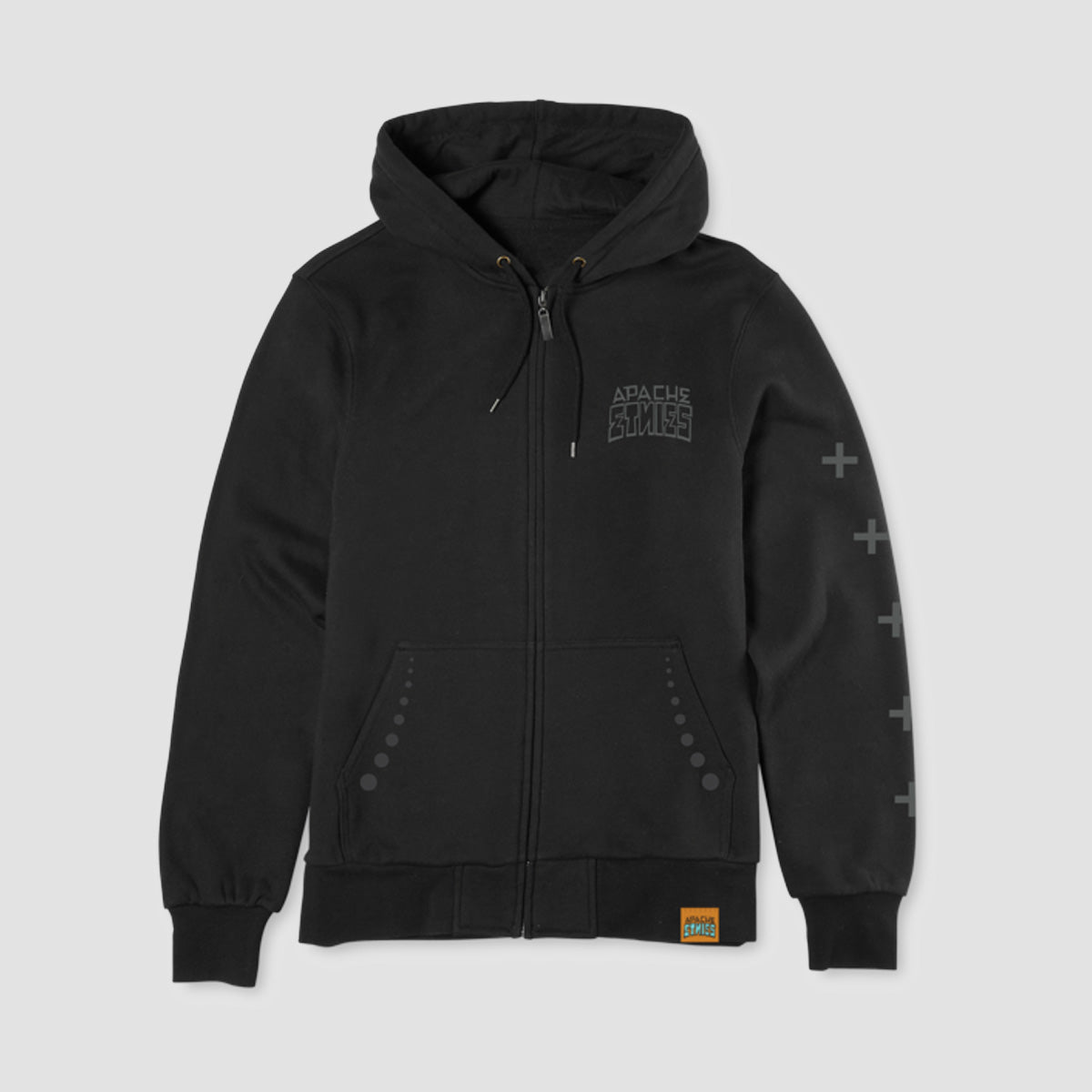 Etnies X Apache Zip Pullover Hoodie Black