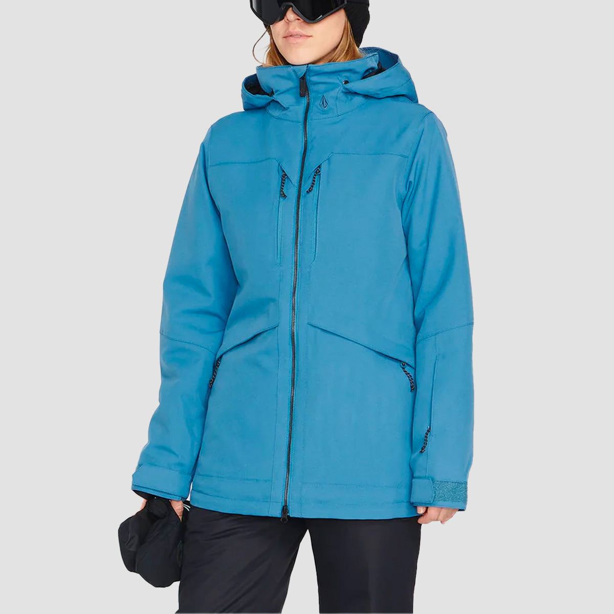 Volcom Shelter 3D Stretch Snow Jacket Petrol Blue - Womens