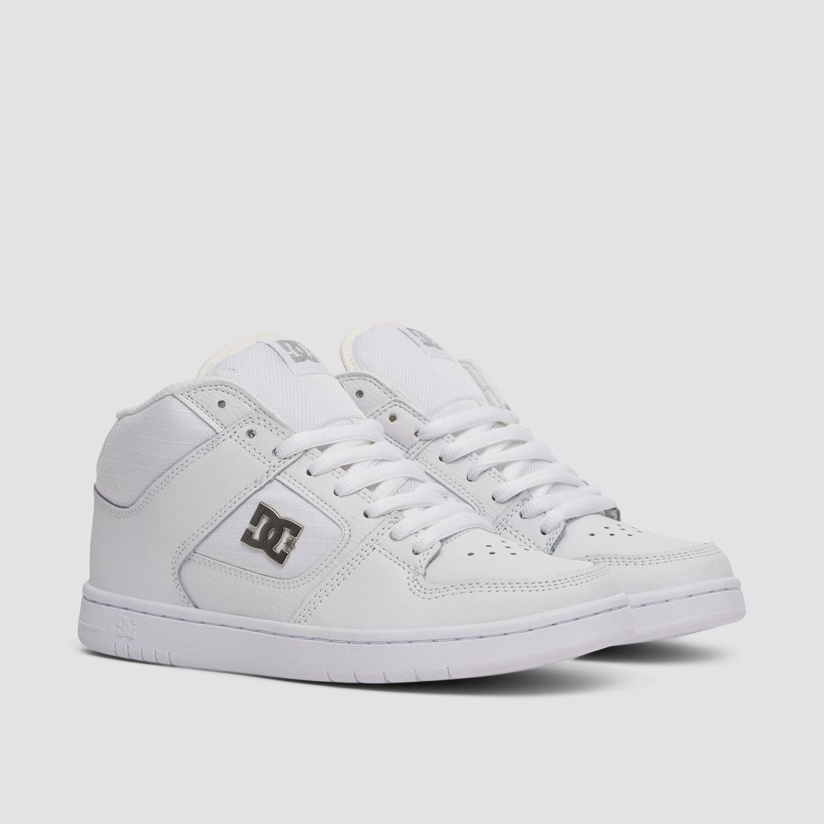 DC Manteca 4 Mid Shoes - White/Silver - Womens