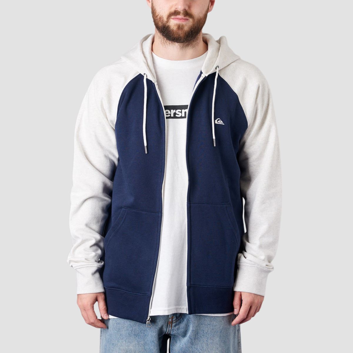 Quiksilver Everyday Zip Hoodie Navy Blazer/Grey