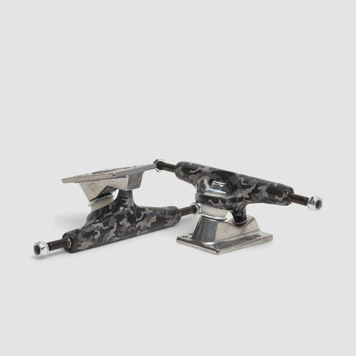 Tensor Aluminum Camo 5.25 Trucks 1 Pair Black/Raw - 8"