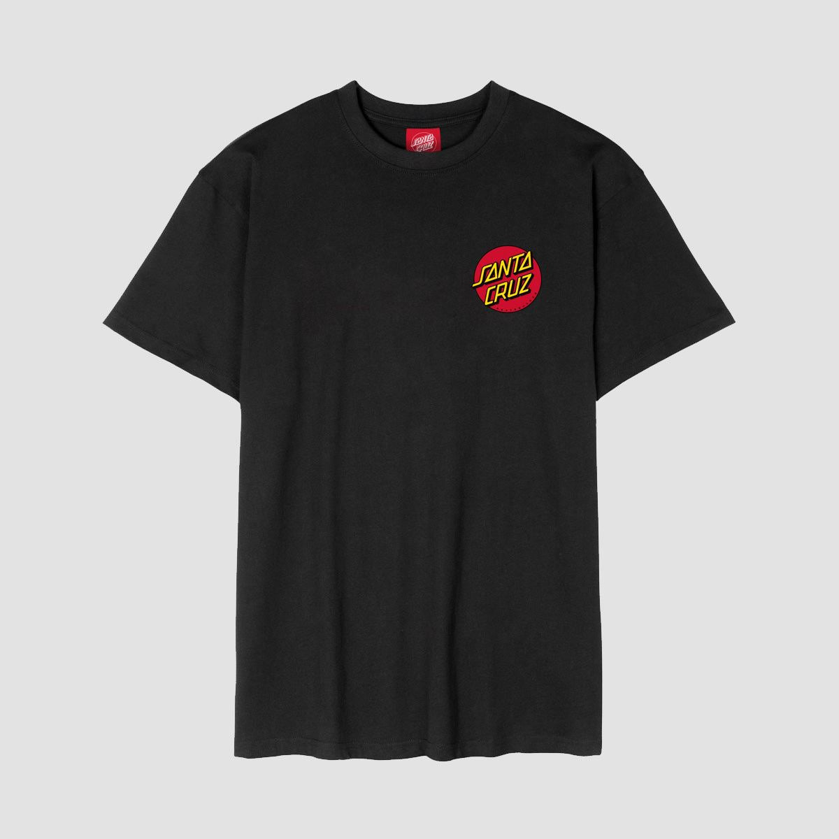 Santa Cruz Classic Dot Chest T-Shirt Black