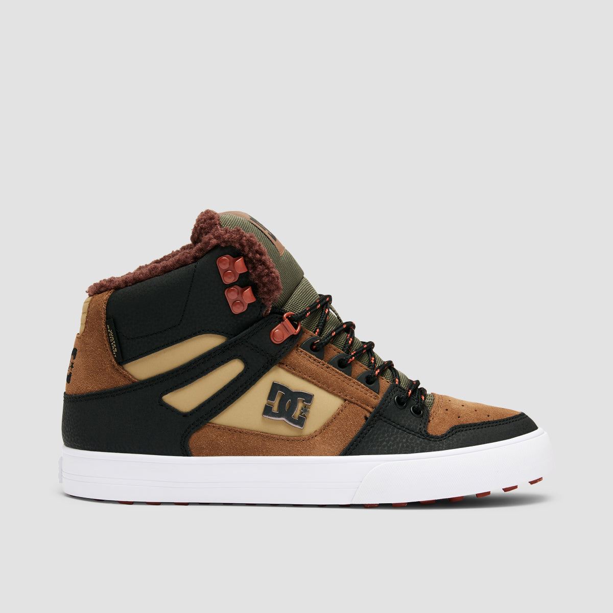 DC Pure HT WC WNT High Top Shoes - Brown/Brown/Green