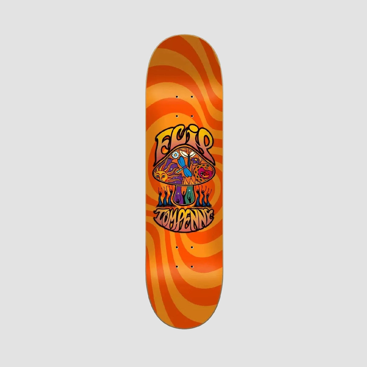 Flip Penny LoveShroom Skateboard Deck Orange - 8"