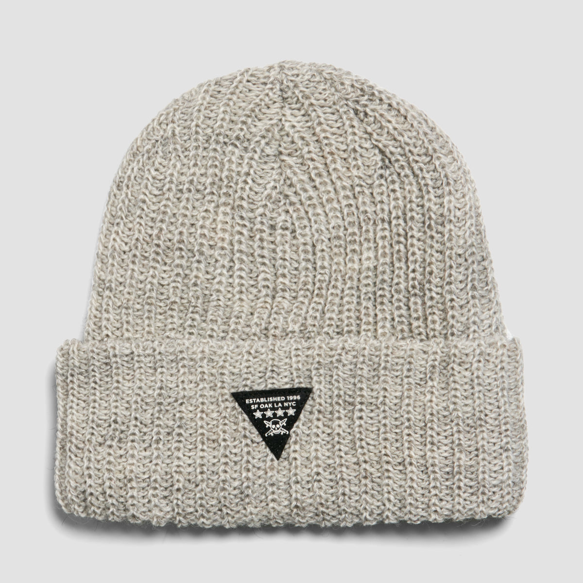 Fourstar Triad Fold Beanie Grey