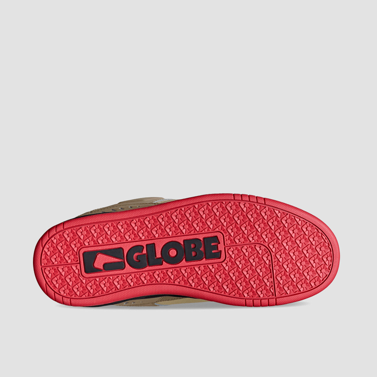 Globe Fusion Shoes - Khaki/Red