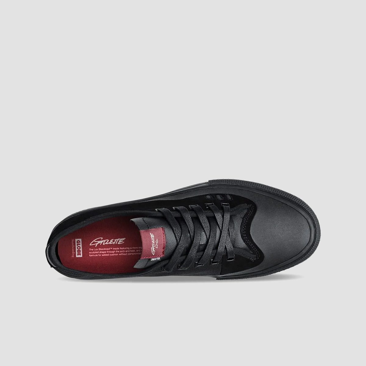 Globe Gillette Shoes - Black/Black Suede