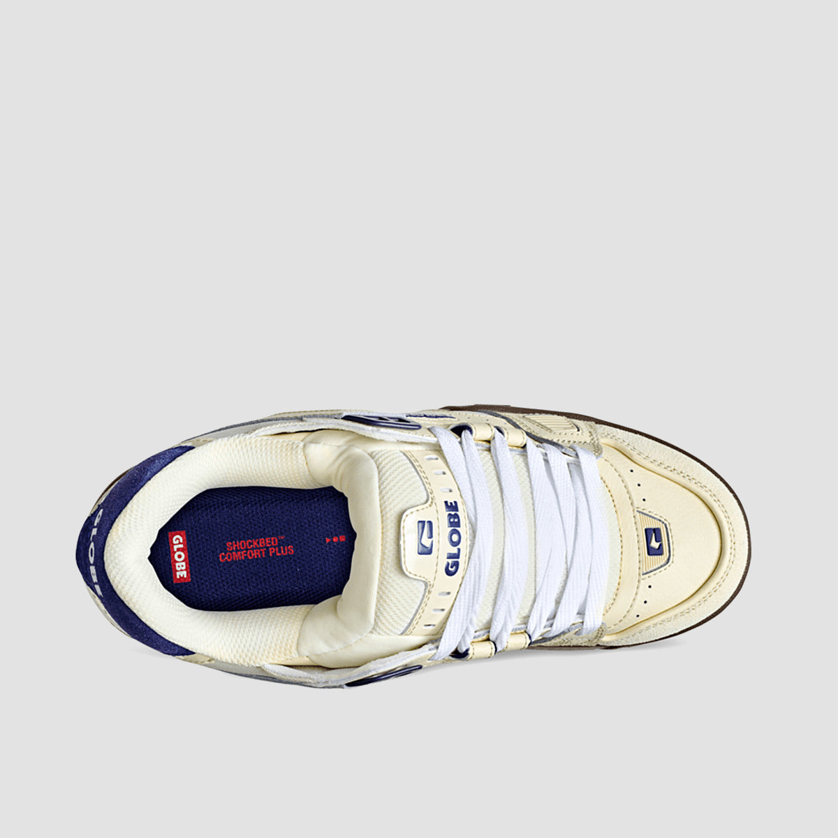 Globe Sabre Shoes - Antique White/Blue