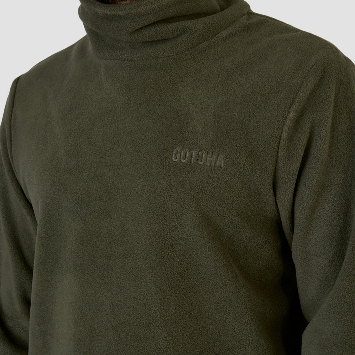 Gotcha Funnel Neck Fleece Sweatshirt Forest Night